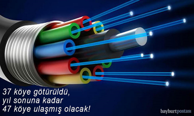 Bayburt’ta 37 köye fiber internet altyapısı götürüldü. Yıl sonuna kadar bu sayı 47’ye ulaşacak.